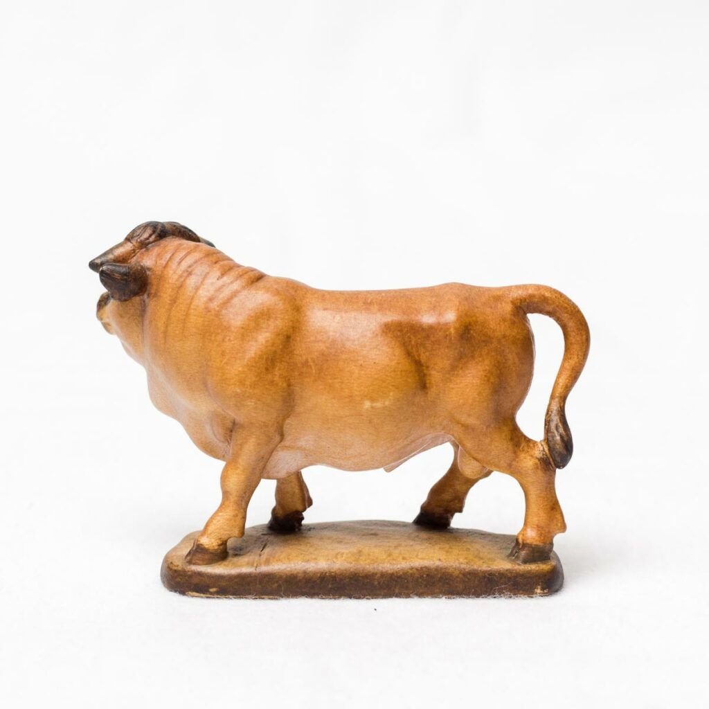 Figur Krafttier Stier aus Holz - Handarbeit aus Tirol