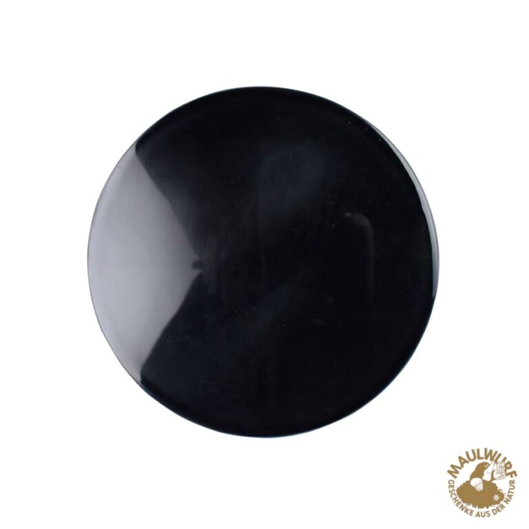 Schwarzer Obsidian-Spiegel Mit Ständer – Für Meditation, Tarot & Spirituelle Praktiken, 25 Cm Durchmesser