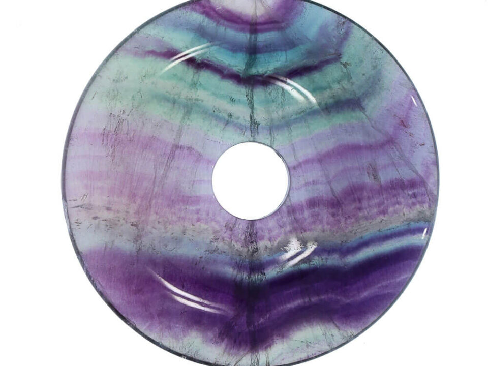 Großer Fluorit Donut, 50 mm Durchmesser