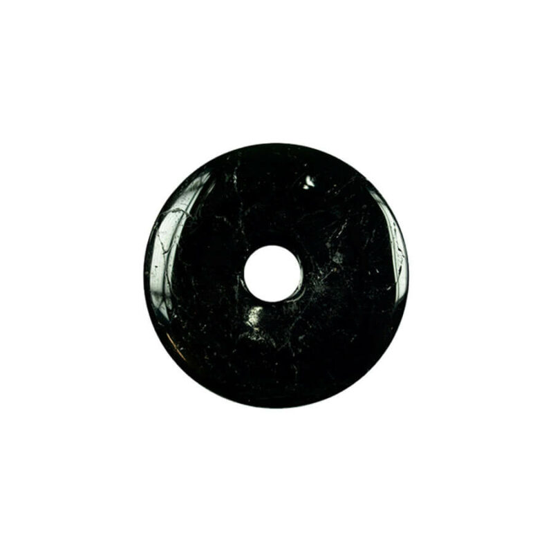 Kleiner Turmalin (Schörl) Donut, 30 mm Durchmesser
