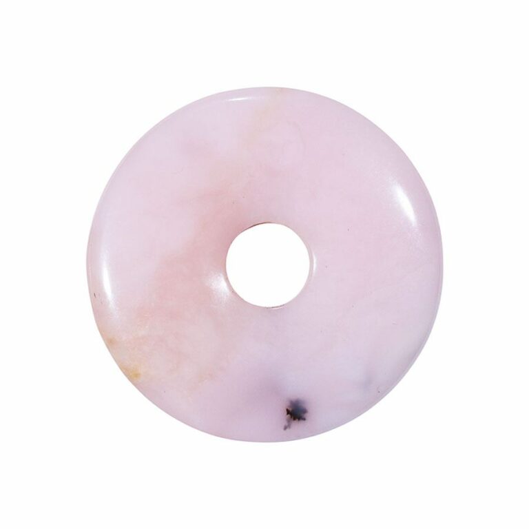 Mittelgroßer Andenopal pink Donut, 40-45 mm Durchmesser