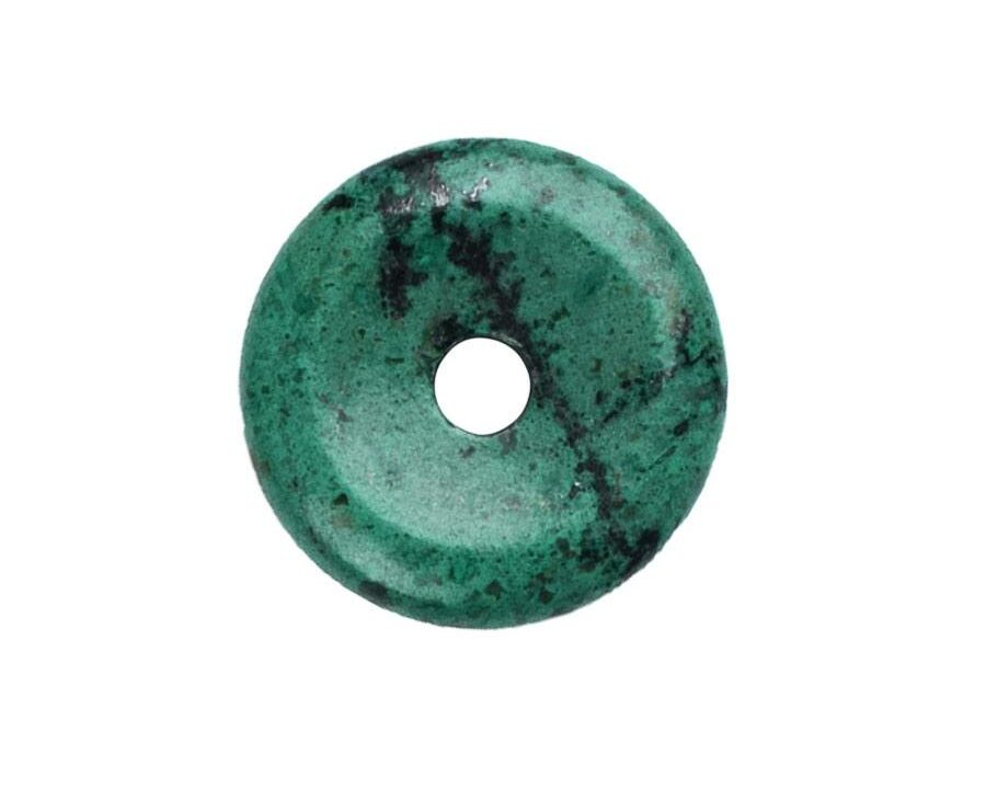 Kleiner Chrysocoll Donut, 30 mm Durchmesser
