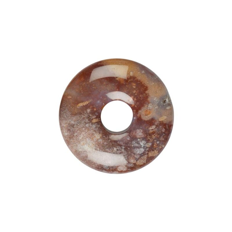 Kleiner bunter Jaspis (Buntjaspis) Donut, 30 mm Durchmesser