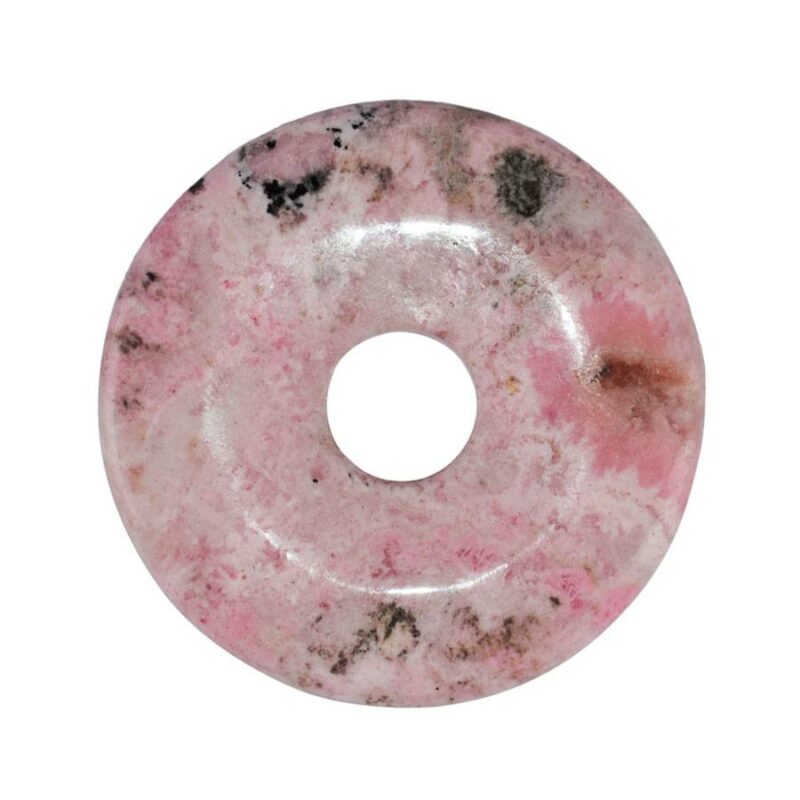 Großer Rhodonit A-/B+ (Peru) Donut, 50 mm Durchmesser