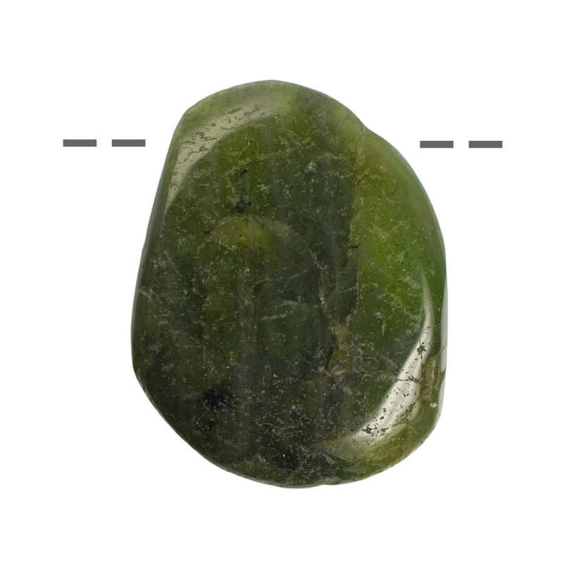 Peridot Trommelstein gebohrt - XL 4,0 - 5,0 cm