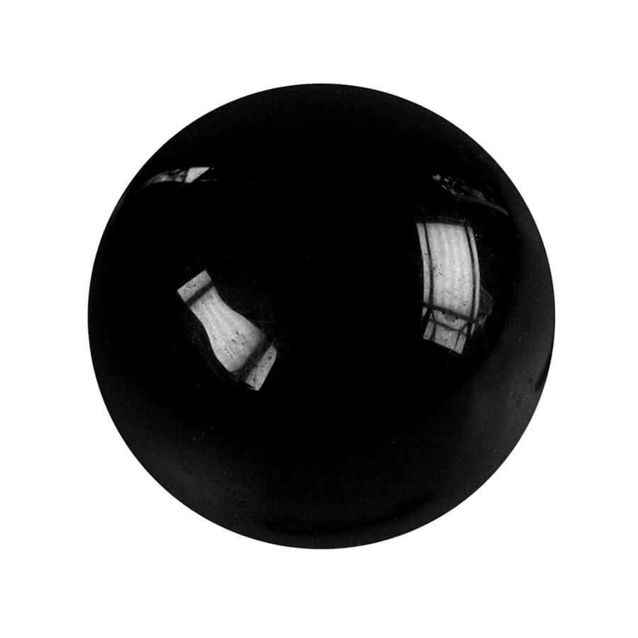 Hochwertige Massagekugel aus Obsidian (schwarz) für ganzheitliche Massagen mit Edelsteinen