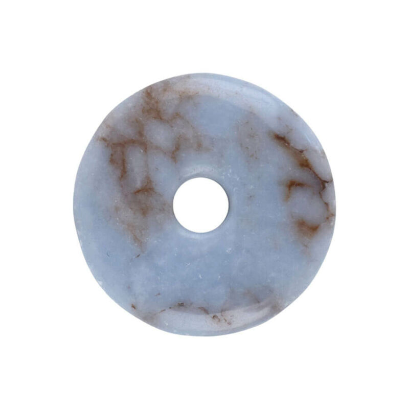 Mittlerer Anhydrit (Angelit) Donut, 40 mm Durchmesser