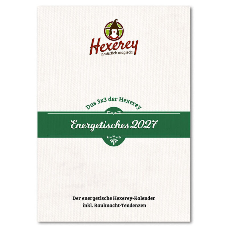 Titelseite des spirituellen Kalenders 2027 aus unserer Ratgeber-reihe "Das 3x3 der Hexerey".